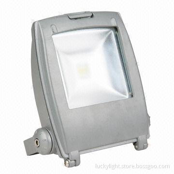 10W LED Floodlight, 85V-265V Input Voltages, 50,000-hour Lifetime
